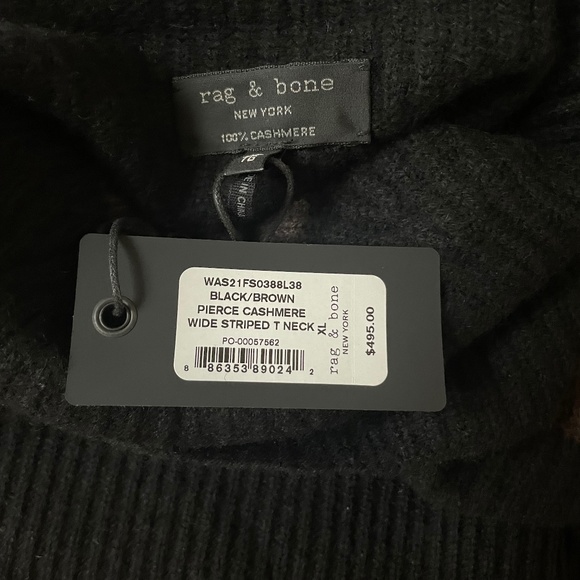Pierce Cashmere Wide Striped Turtleneck Sweater from Rag&Bone - Picture 13 of 13